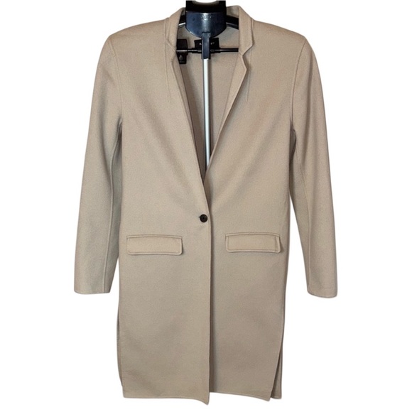 MACKAGE Double-Face 100% Wool Coat Sand Tan Spring OldMoney Aesthetic Size Small - Picture 10 of 10